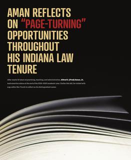 Aman Reflects on "Page-Turning" Opportunities Throughout his Indiana Law Tenure