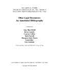 State Documents Bibliography: Ohio by Maggie Kiel-Morse, Amy Brchfield, Brian Cassidy, Lauren Collins, Beth Farrell, Laura Ray, and Lisa Smilnak