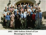 2002/03 Indiana University School of Law Faculty