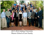 2015/16 Indiana University Maurer School of Law Faculty by Indiana University Maurer School of Law