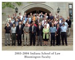 2003/04 Indiana University School of Law Faculty