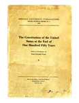 The Constitution of the United States at the End of One Hundred Fifty Years