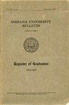 Register of Graduates (1830-1916) by Indiana University Bulletin